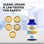MaxX Labs Vitamina D3 K2 Líquida con K2 MK7 - 2000 UI por gota - 30 ml (1 oz)
