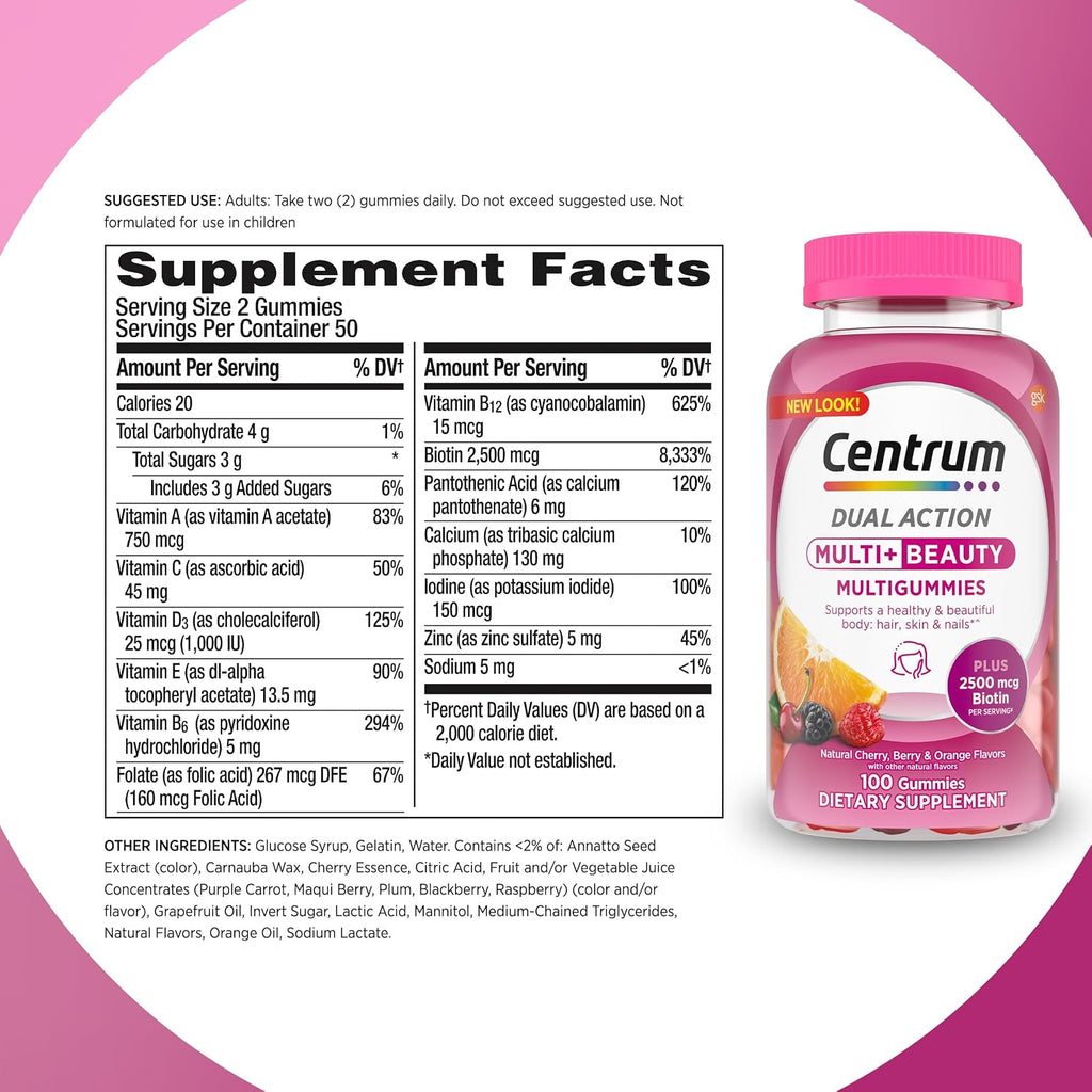 Centrum Multivitamínico en Gominolas, 100 unidades