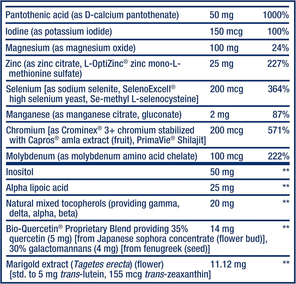 Life Extension Two-Per-Day Multivitamin – Complejo vitamínico completo, 60 comprimidos