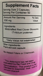 Red Clover - Dr. Christopher's - 100 Vegetable Capsules
