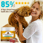 Organic Mushroom Supplement Powder for Dogs & Cats – 11 Mushroom Complex with Turkey Tail, Reishi & Cordyceps, Supports Lipoma, Lumps & Bumps Relief, Immune & Skin Health, 120g