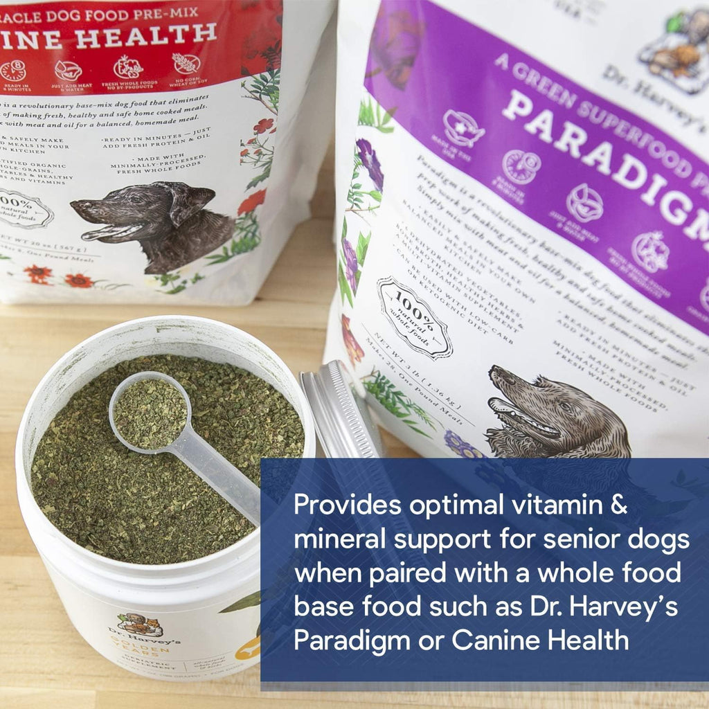 Dr. Harvey's Golden Years Suplemento Herbal Geriátrico para Perros Mayores, 198 g
