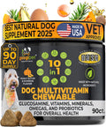 Googipet Multivitamínico Premium para Perros - Masticables con Glucosamina, Probióticos y Omega 3 (Sabor Cacahuete y Calabaza)