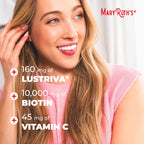 MaryRuth's Multivitamínico + Gominolas para el Crecimiento del Cabello con Lustriva® | Biotina 10000mcg | 30 dosis