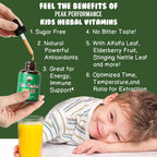 Peak Performance Kids - Multivitamínico Líquido Herbal para Niños - 60 ml