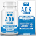LifeStrength ADK 5 - Suplemento de Vitaminas A, D3 5000 UI y K2 MK-7, 90 Cápsulas