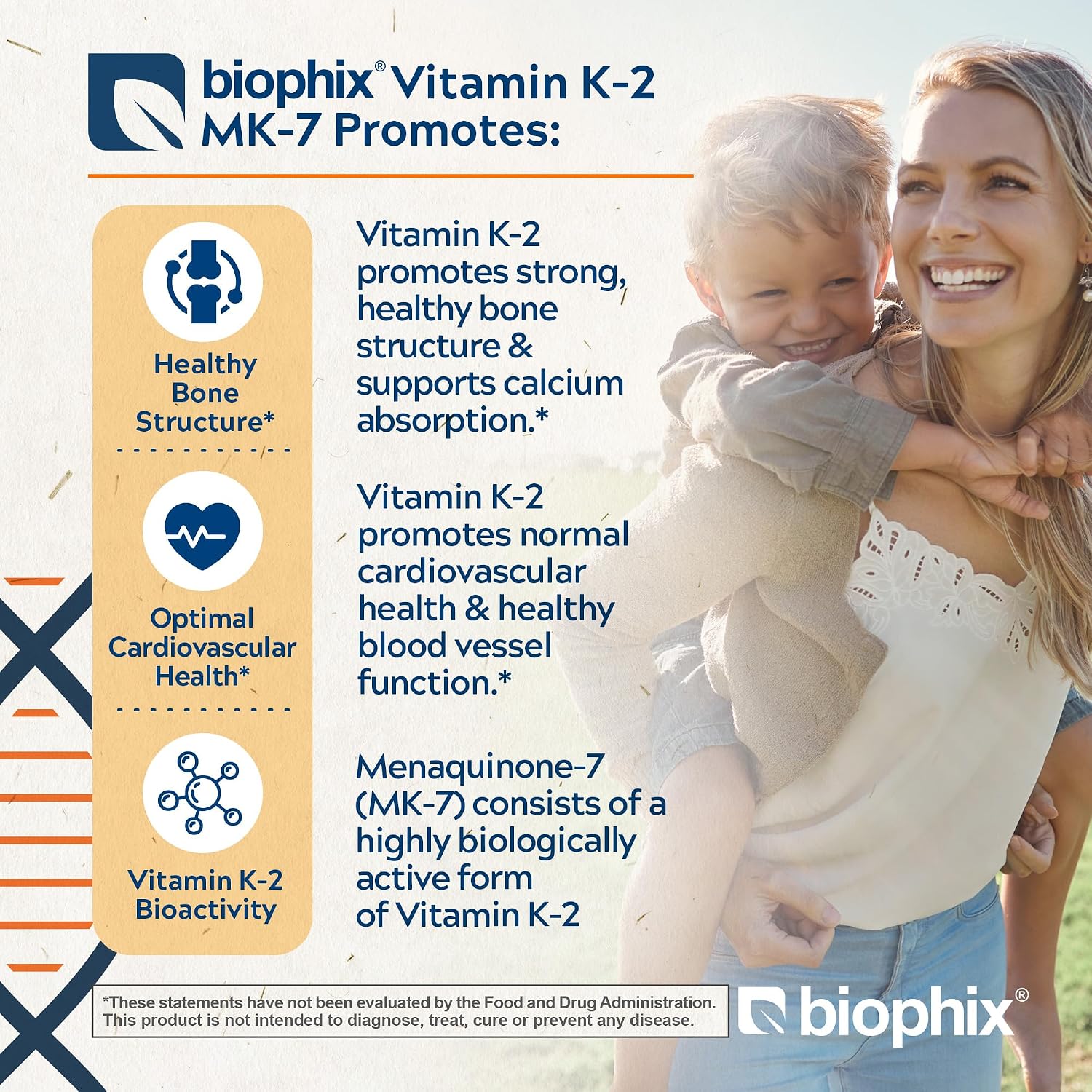 biophix Vitamina K2 MK-7 300mcg, 60 Cápsulas Veganas