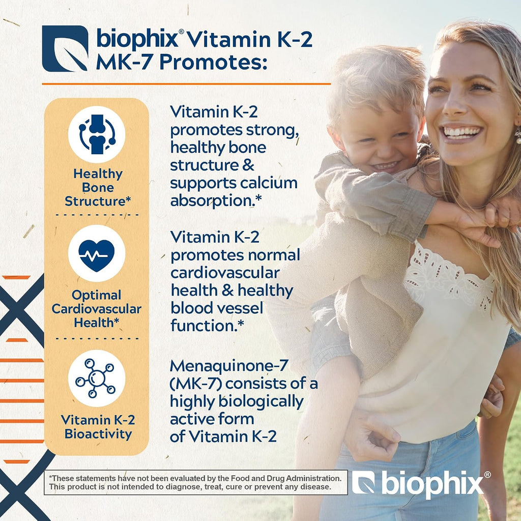 biophix Vitamina K2 MK-7 300mcg - 120 Cápsulas Veganas