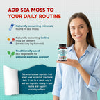 PEAKPURY Sea Moss Black Seed Oil Ashwagandha Ginger Burdock Bladderwrack - Apoyo Inmunitario