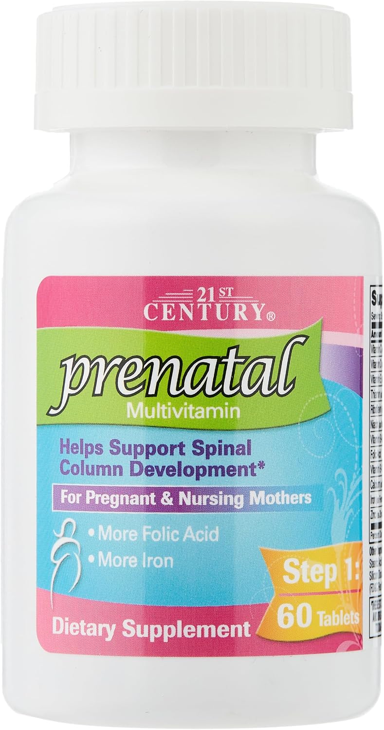 21st Century Prenatal con DHA, 120 Comprimidos y Cápsulas Blandas
