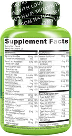 NATURELO Multivitamínico Diario para Mujeres 50+ (Sin Hierro) - Apoyo Menopausia - 120 Cápsulas