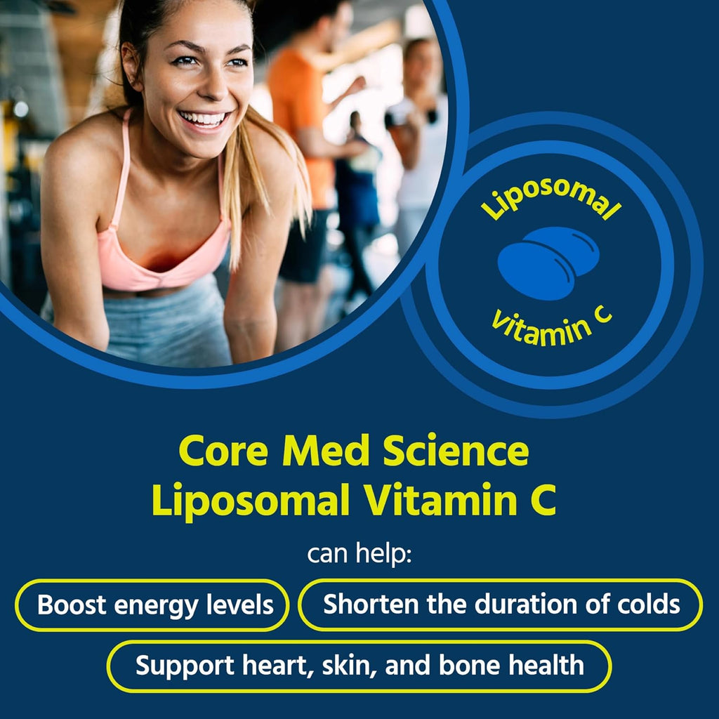 Core Med Science Vitamina C Liposomal 1000mg, 270 Cápsulas Blandas