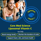 Core Med Science Vitamina C Liposomal 1000mg, 270 Cápsulas Blandas