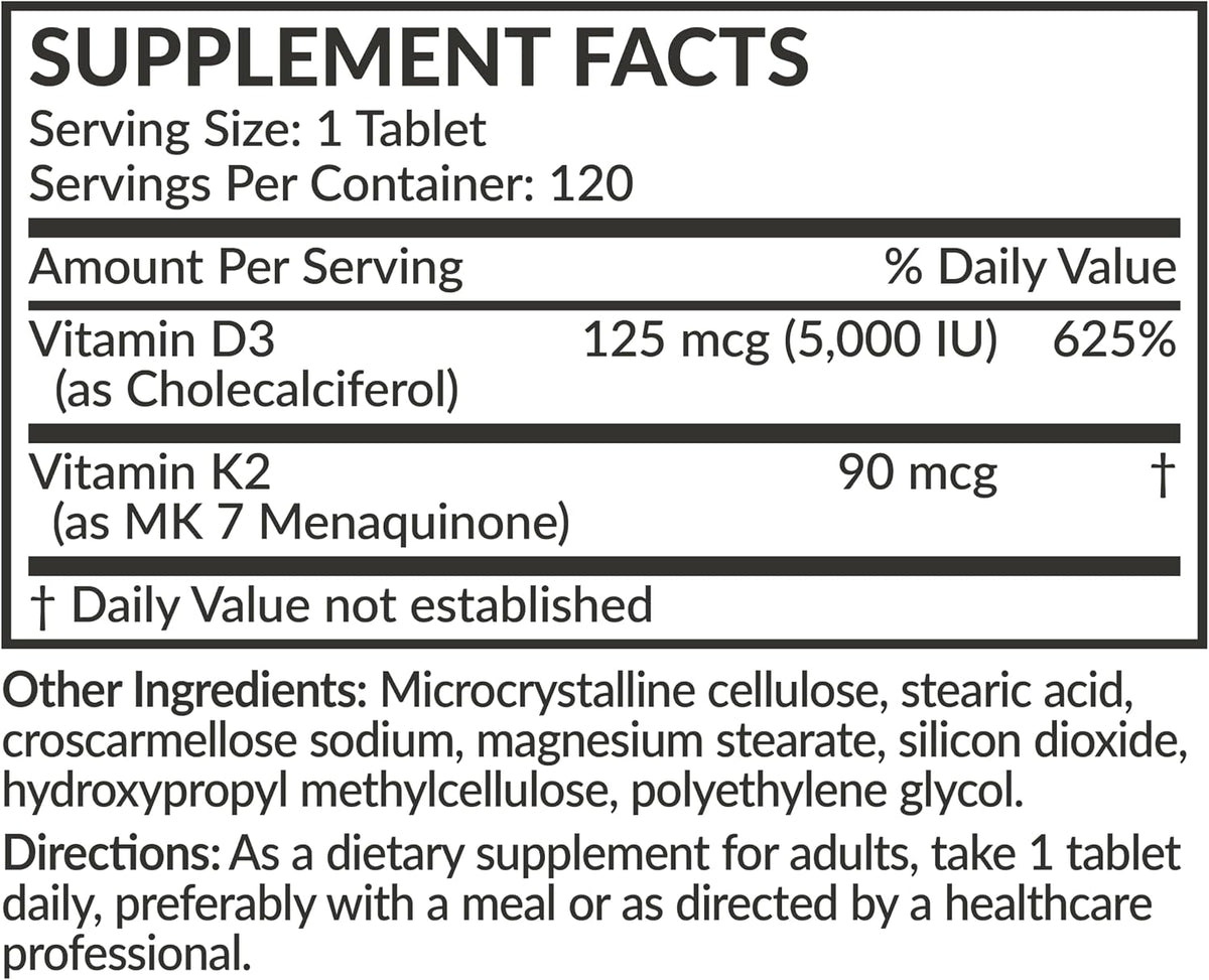 Futurebiotics Vitamina K2 con D3, 2 en 1, – Salud cardiovascular: La vitamina K2 activa la proteína MGP (Matrix – Image 7