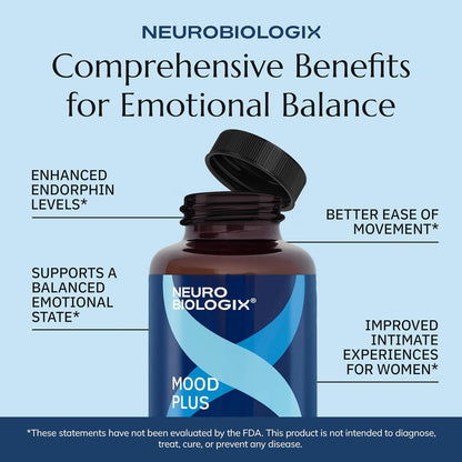 Neurobiologix Mood Plus: 60 Cápsulas con – 5-HTP : Un aminoácido precursor de la serotonina, una sustancia que – Image 8