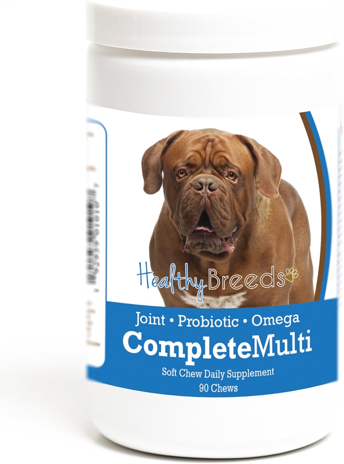 Healthy Breeds Dogue de Bordeaux Multivitamínico Completo en Masticables Blandos, 90 unidades