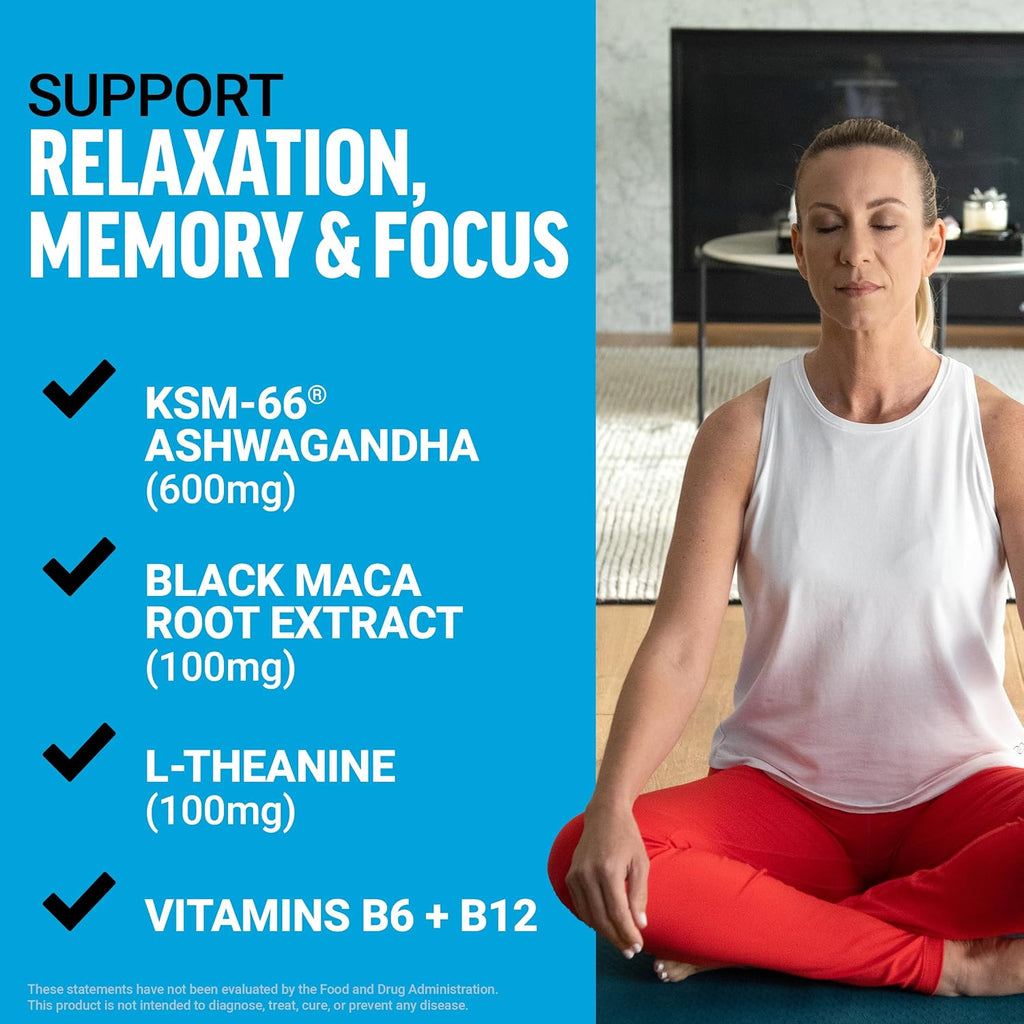 Force Factor Amazing Ashwa, KSM-66 Ashwagandha Suplemento para el Estrés, Enfoque, Memoria, Apoyo Inmunitario, con Vitaminas, Minerales y Antioxidantes, 360 Comprimidos (Paquete de 3)
