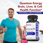 Quantum Nutrition Labs Max Energy Bs - Vitamin B Complex, Methylated B Complex Vitamins with Vitamin B1, B6, B12, Thiamin, Folate and Biotin - 60 Vegetarian Capsules