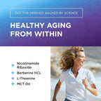 DR. EMIL NUTRITION NAD+ Boost - Nicotinamida Ribósido con Berberina, L-Teanina, Niacina y Cobre - 30 días