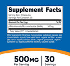 Nutricost NMN (Nicotinamida Mononucleótido) 500mg – 60 Cápsulas