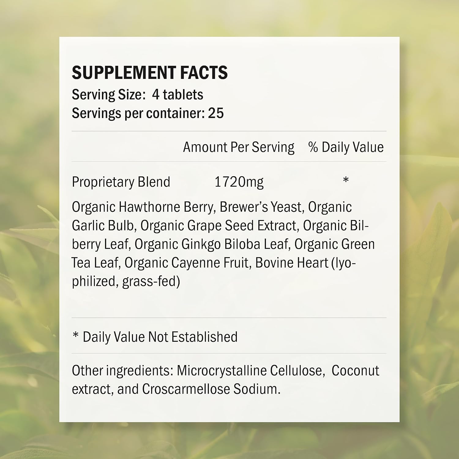 NutriPlex Formulas Cardio Food - Complemento Alimenticio para el Corazón y la Circulación