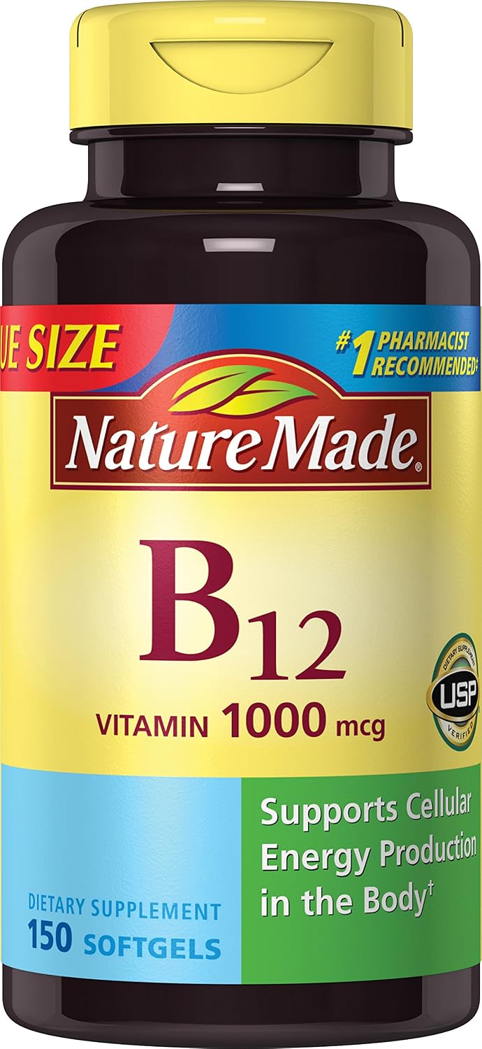 Nature Made Vitamina B12 1000 mcg Cápsulas blandas, 150 uds