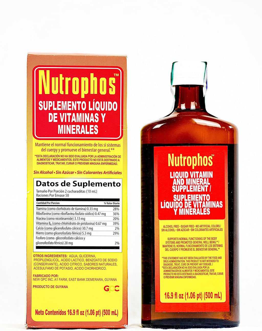 Liquid Vitamin and Mineral Supplement - Supports Normal Body Function and Promotes Overall Well-being - 16.9 fl oz