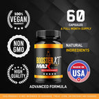 Booster XT para Hombres – Pack de 3 (180 Cápsulas) – Suplemento Multivitamínico de Máxima Potencia