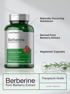Horbäach Berberine HCl 500 mg | 120 Cápsulas Vegetarianas | Suplemento de Extracto de Agracejo