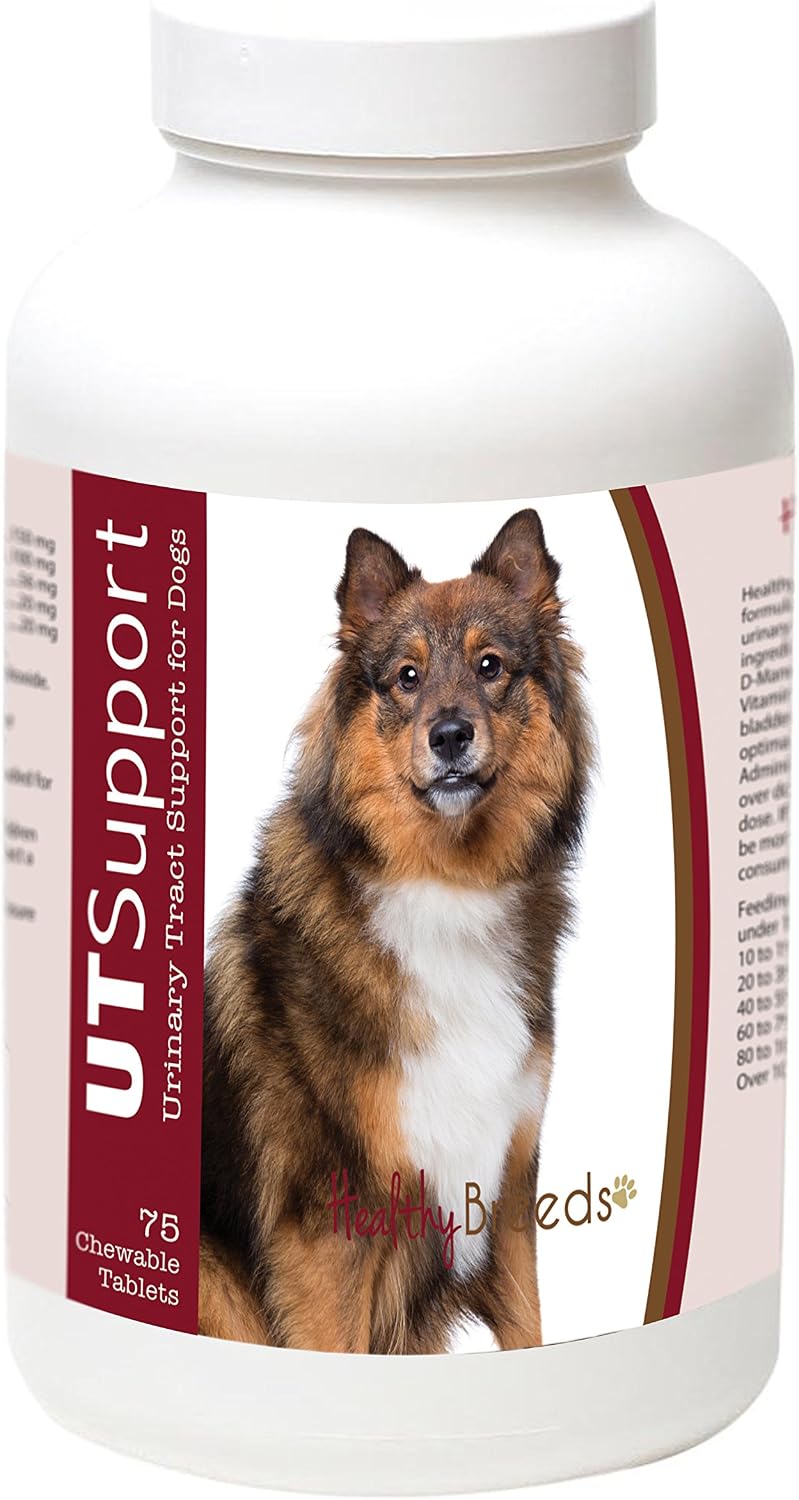 Healthy Breeds Eurasier Cranberry Chewables - Apoyo urinario para perros - 75 masticables