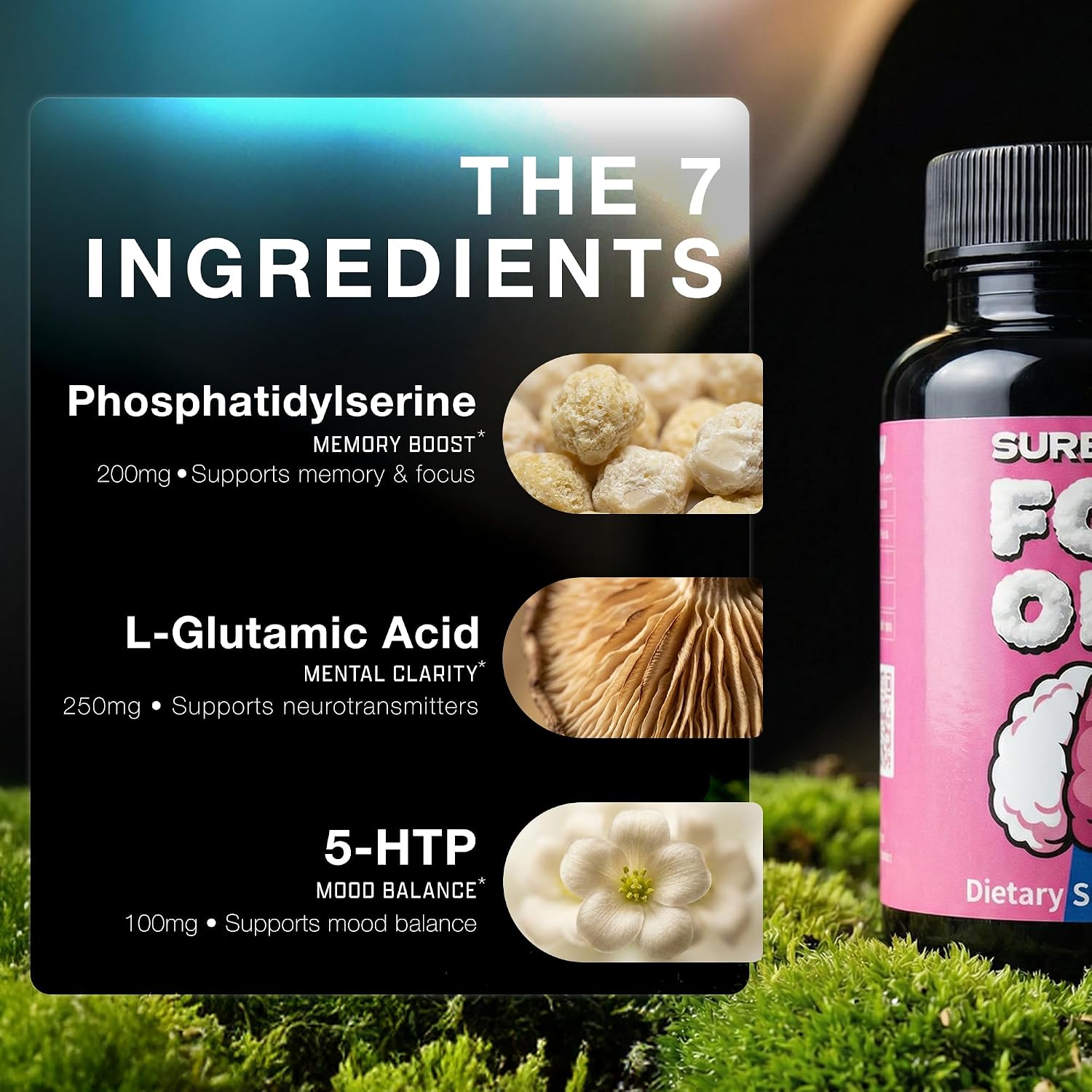 FOG OFF Suplemento para Niebla Mental - Cápsulas de Enfoque y Claridad con Vitamina B1, Maca Negra y Fosfatidilserina