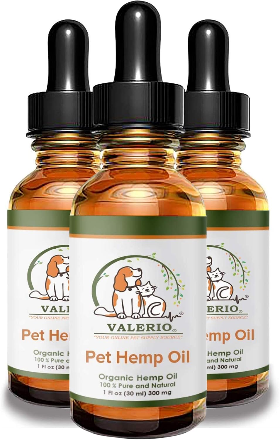 Valerio Pets Aceite de Cáñamo para Perros y Gatos - 1 Oz