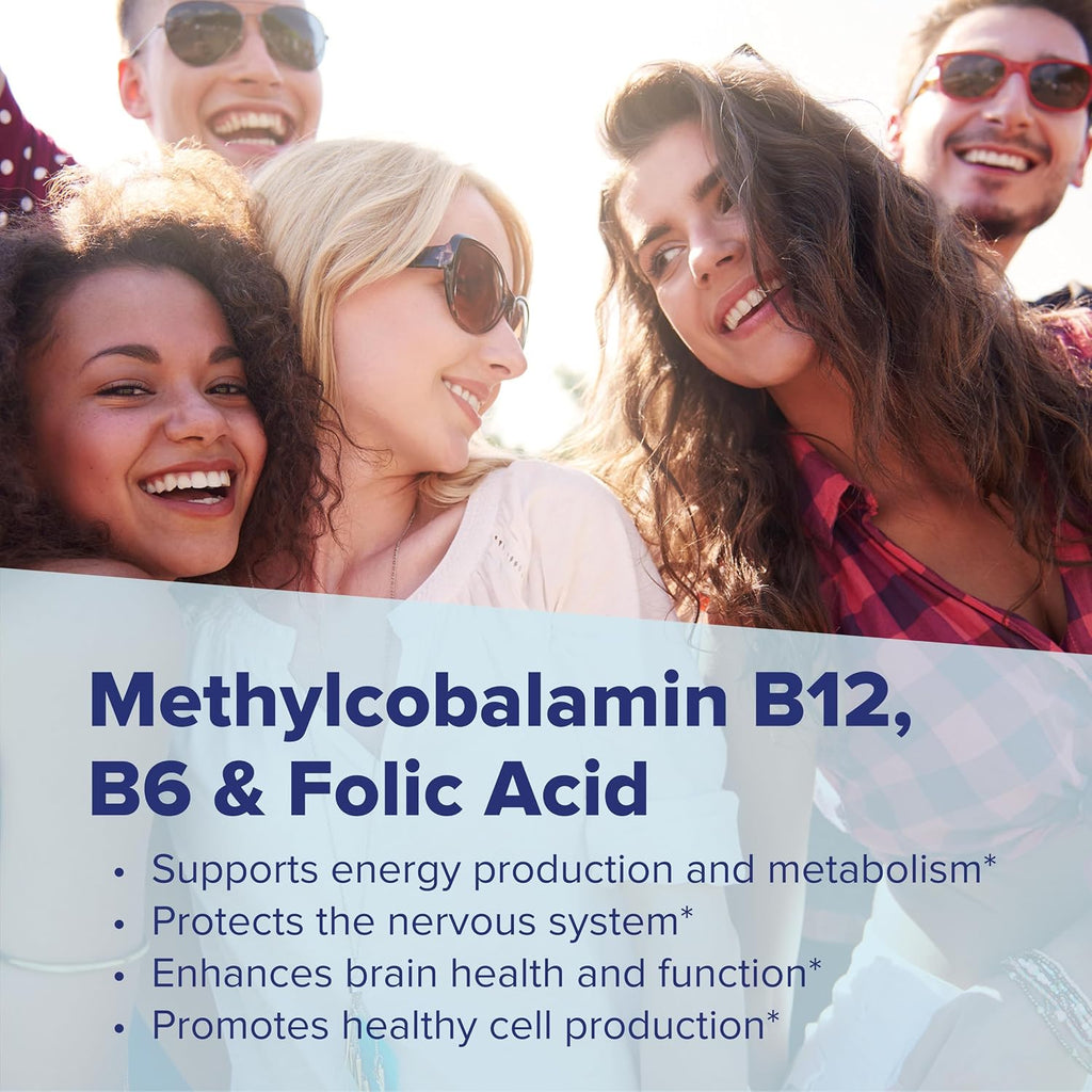 Superior Source No Shot Vitamin B-12 Methylcobalamin 10000 mcg, B-6 & Folic Acid 1200 mcg - 30 Sublingual Tablets