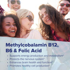 Superior Source No Shot Vitamin B-12 Methylcobalamin 10000 mcg, B-6 & Folic Acid 1200 mcg - 30 Sublingual Tablets