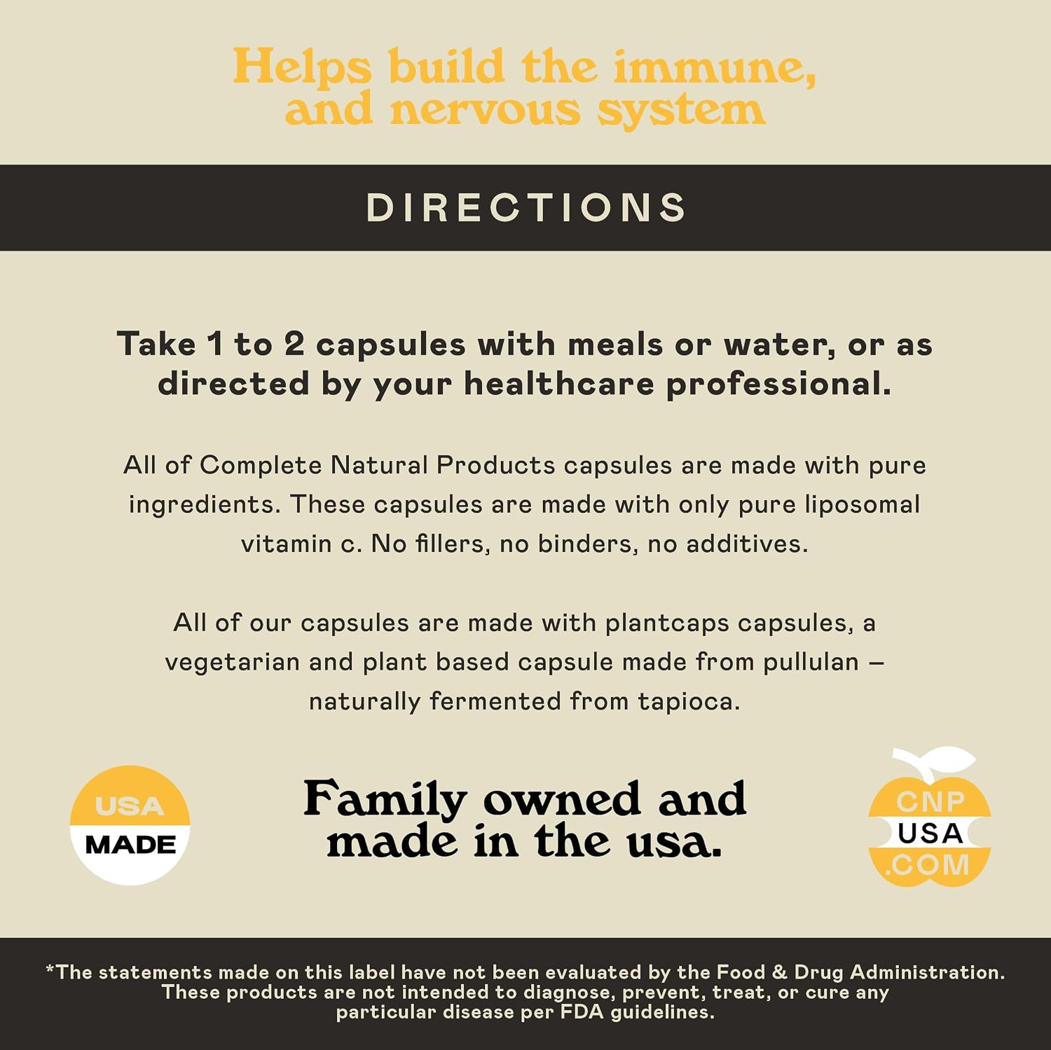 Complete Natural Products Vitamina C Liposomal - Cápsulas Puras de Vitamina C con Alta Absorción, Apoyo Inmunológico y Defensa Antioxidante