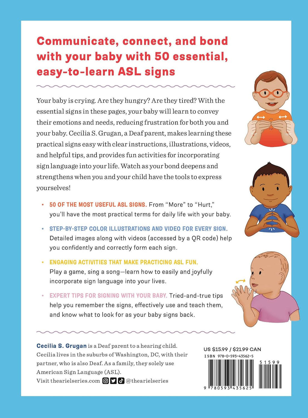 Aprende a comunicarte con tu bebé por medio de señas: 50 señas esenciales del lenguaje ASL para ayudar a tu hijo a comunicar sus necesidades, deseos y sentimientos