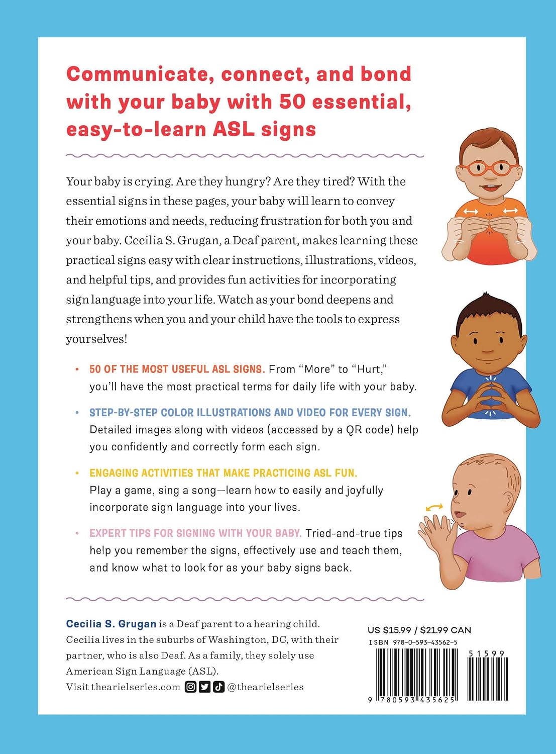 Aprende a comunicarte con tu bebé por medio de señas: 50 señas esenciales del lenguaje ASL para ayudar a tu hijo a comunicar sus necesidades, deseos y sentimientos