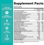 Power By Naturals Methyl Multi One - Multivitamínico Metilado Sin Hierro con 5-MTHF, Metilcobalamina y CoQ10 - 60 Cápsulas