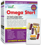 Omega Start All-in-One Daily Vitamin Pack – 189 Nutrientes para el Apoyo de Órganos y el Cuerpo
