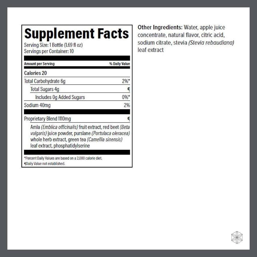 Isagenix Nootropic Elixir - Complemento Líquido para la Concentración y Salud Cerebral - 10 botellas de 50 ml
