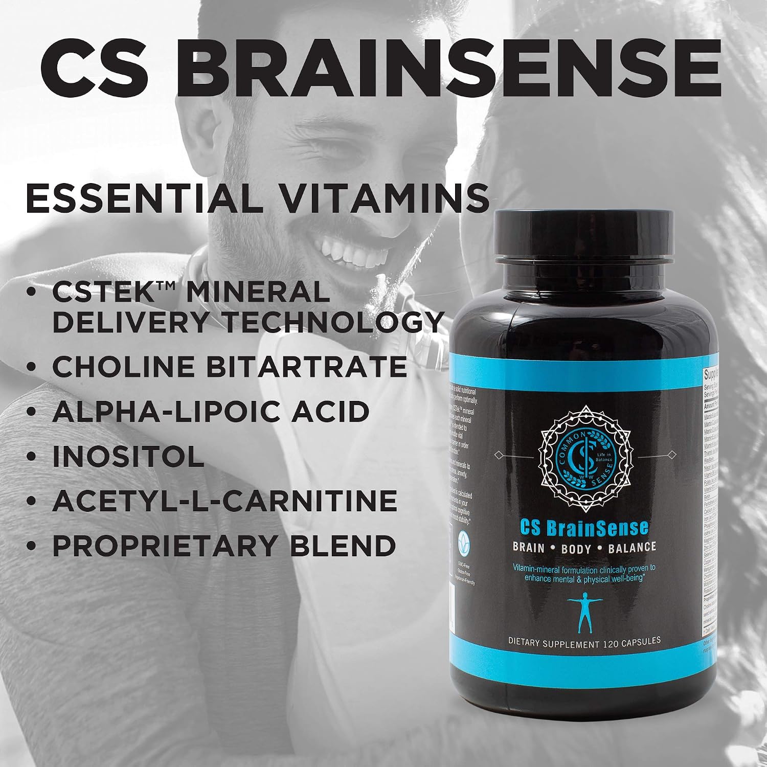 BrainSense – Suplemento para el Estado de Ánimo y la Claridad Mental, 120 Cápsulas