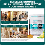 Relaxium Calm Gummies - Gominolas para la Calma, Salud Intestinal y Apoyo Inmune, con Vitamina B6, Magnesio, L-Teanina y Prebióticos, Sabor Limón, 60 unidades