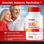 Sweet Vital Relief Blood Balance Formula - Fórmula Oficial de Apoyo para Circulación Saludable y Niveles Estables - 5 Paquetes