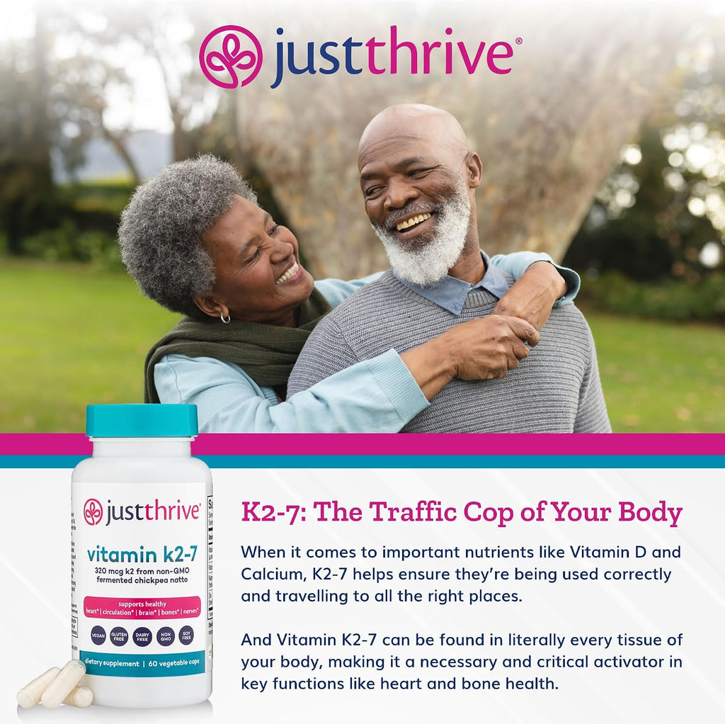 Just Thrive Vitamina K2-7, 60 Cápsulas