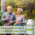 Extracto de Moringa 20:1 (20 000 mg) - Fórmula Potente - Suplemento Vegano con Vitaminas y Minerales - 120 Cápsulas - No Transgénico, Sin Gluten