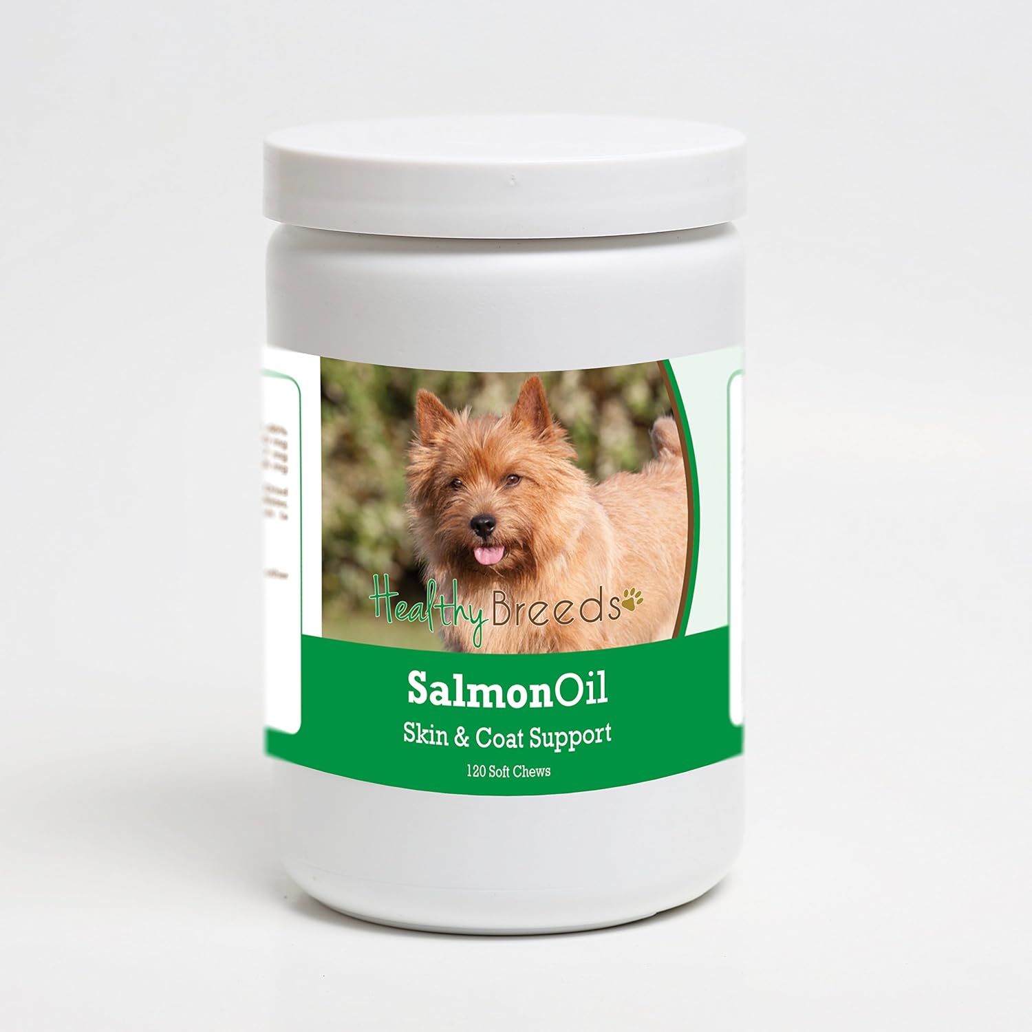 Healthy Breeds Norwich Terrier Salmon Oil Soft Chews, 120 unidades