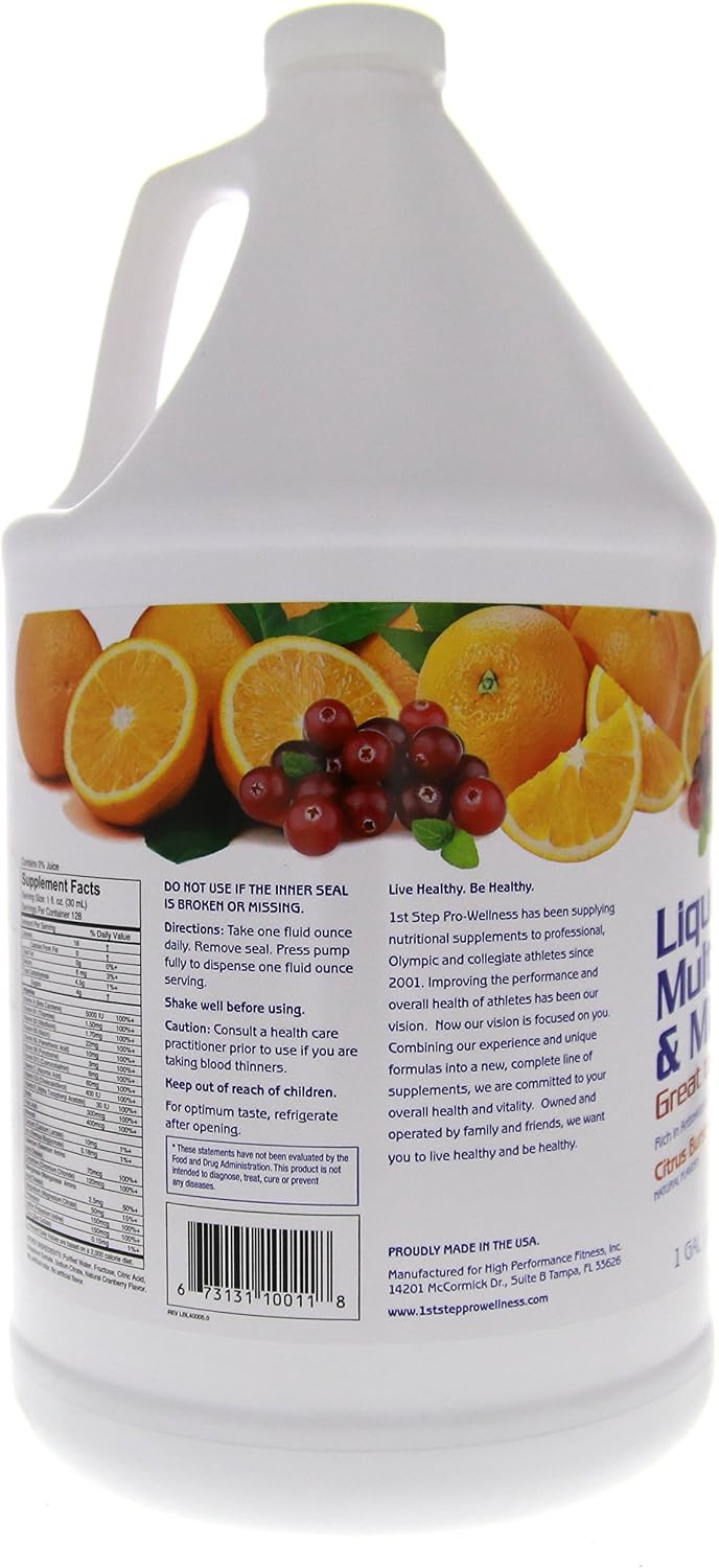 1er Paso Para la Energía Vitaminas y Minerales Sabor Cítricos 1 Galón