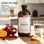 Rowe Casa Organics Vitality Energy Support – Suplemento Líquido de Energía con Guaraná y Rodiola – 473 ml