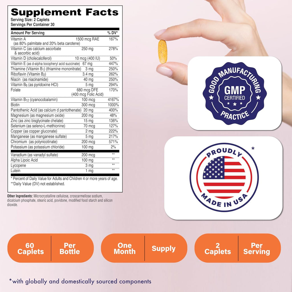 Health Thru Nutrition Ultra-Betic Multivitamínico 60 Comprimidos
