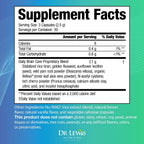 Dr Lewis Daily Brain Care Cápsulas - Suplemento para la Memoria y Concentración con Aloe Vera - 90 Cápsulas